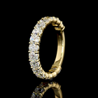 2ctw Antique Cushion Prong Diamond 3/4 Eternity Band