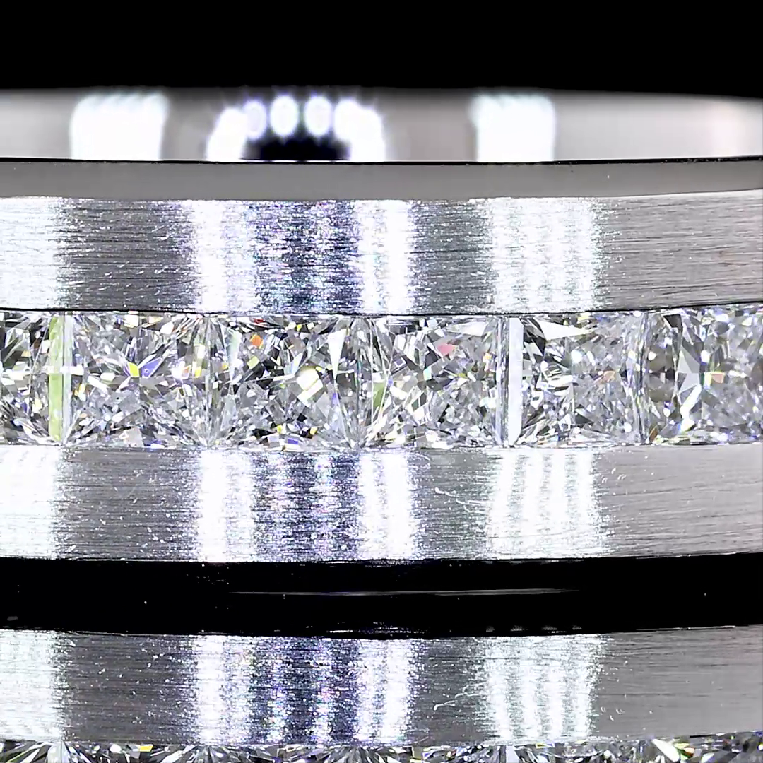 2ctw Princess Channel Diamond Eternity Band