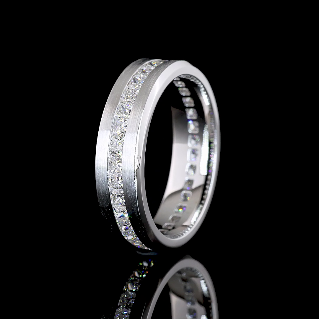 2ctw Princess Channel Diamond Eternity Band