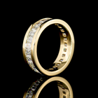 4ctw Emerald Channel Diamond Eternity Band