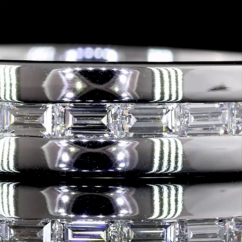 1-1/4ctw Baguette East West Channel Diamond Eternity Band