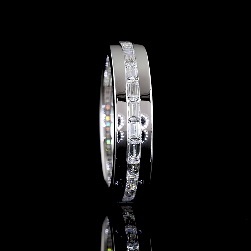 1-1/4ctw Baguette East West Channel Diamond Eternity Band