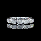 3-3/4ctw Bezel East West Radiant Eternity Band
