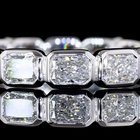 3-3/4ctw Bezel East West Radiant Eternity Band