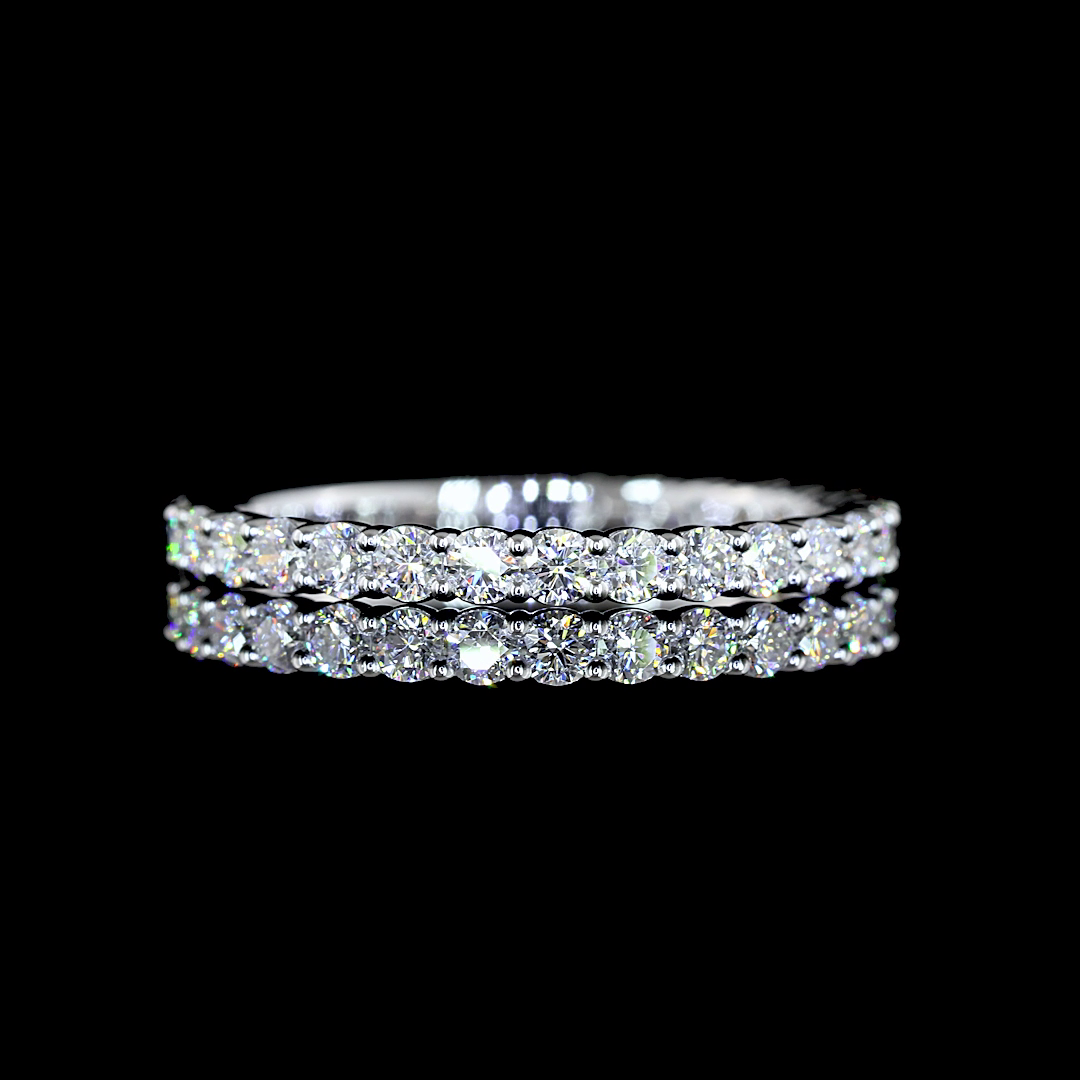 3/4ctw Prong Round 3/4 Eternity Band