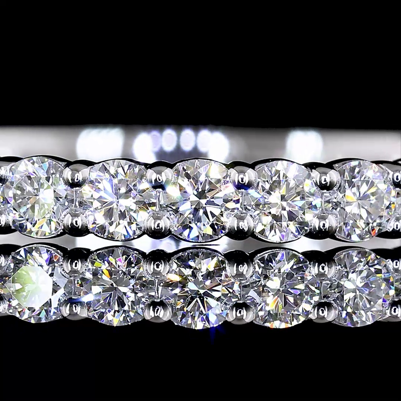 3/4ctw Prong Round 3/4 Eternity Band