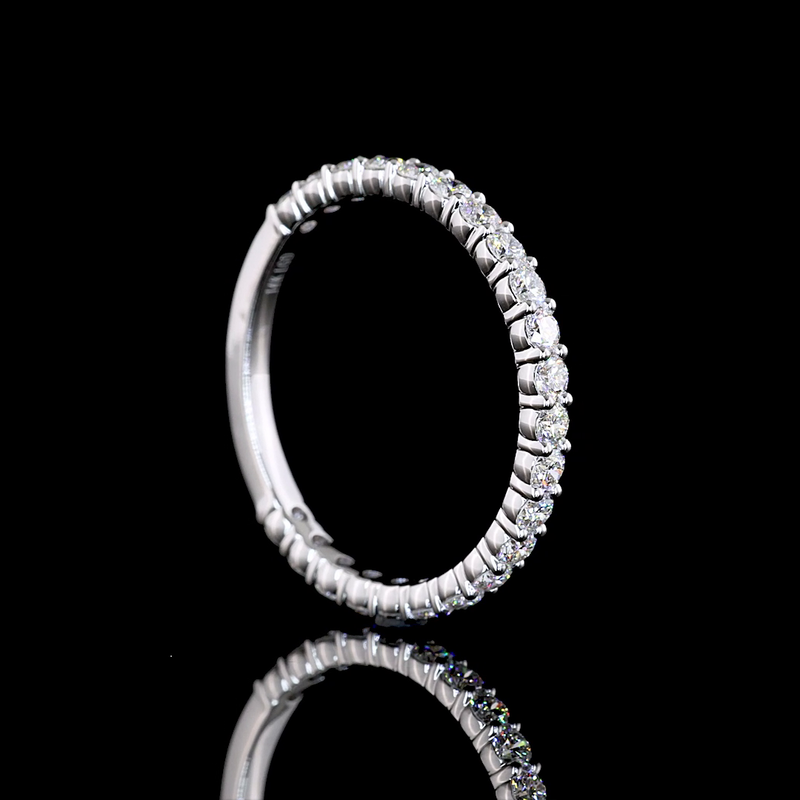 3/4ctw Prong Round 3/4 Eternity Band