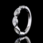 1ctw Bezel East West Marquise Five Stone Band