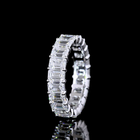4-1/2ctw Emerald Prong Diamond Eternity Band