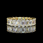 4-1/2ctw Emerald Prong Diamond Eternity Band