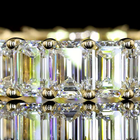 4-1/2ctw Emerald Prong Diamond Eternity Band