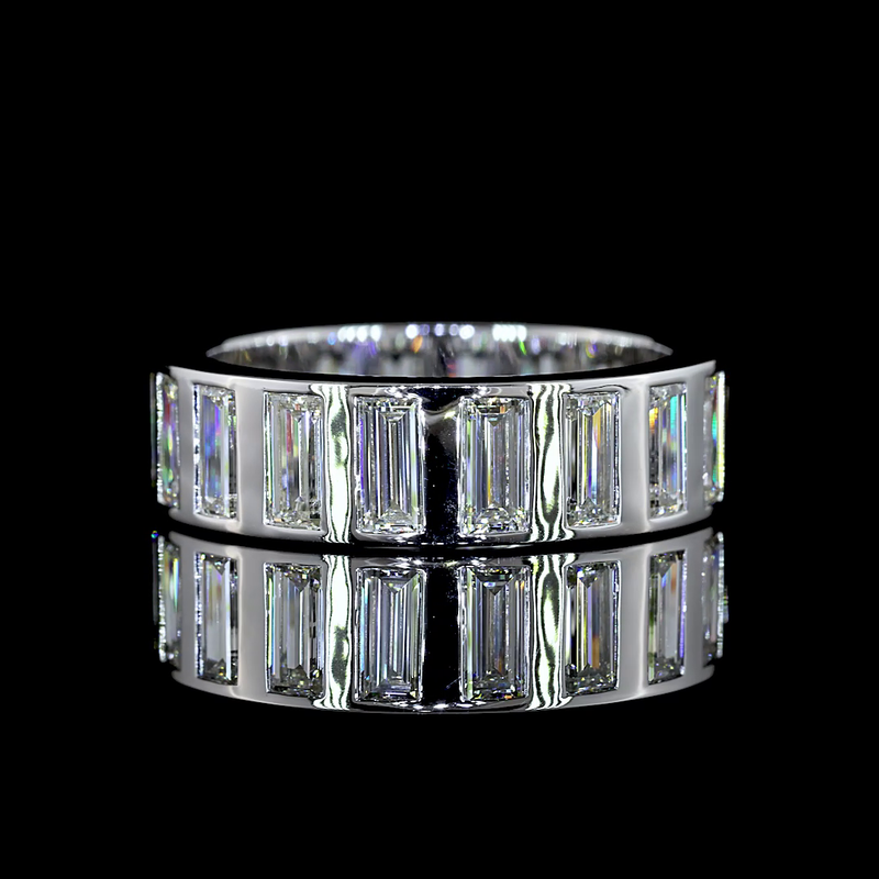4ctw Baguette Flush Diamond Eternity Band