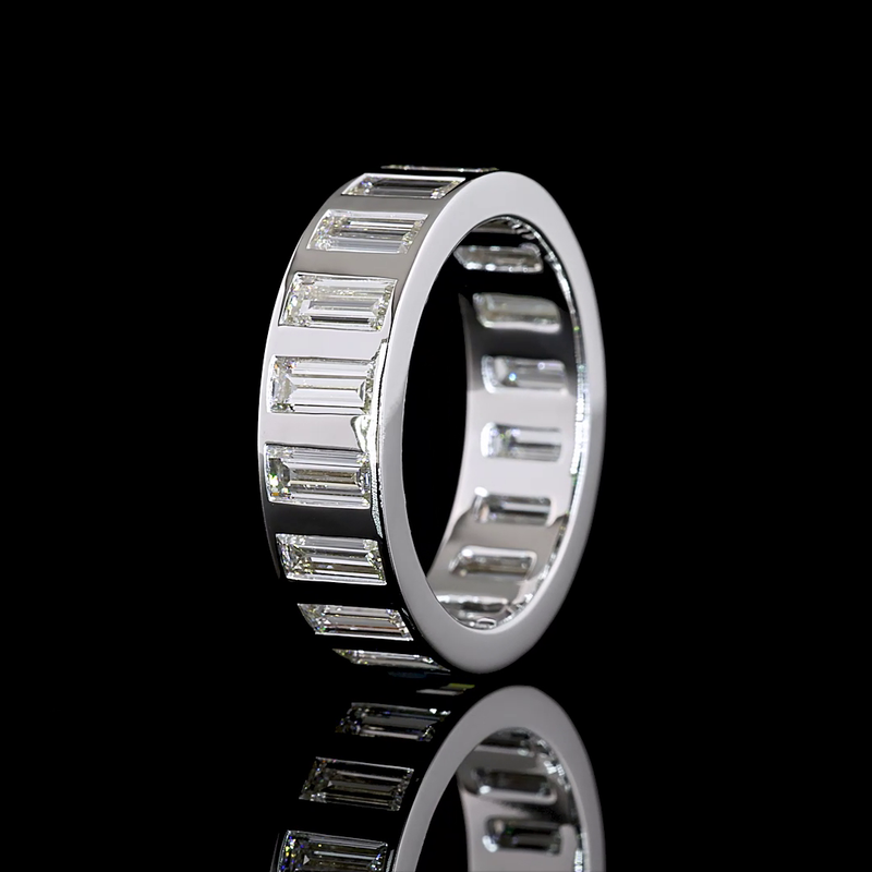 4ctw Baguette Flush Diamond Eternity Band