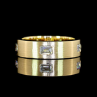 1ctw Prong East West Emerald Eternity Band