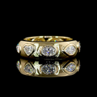 1-1/2ctw Mixed Shape East West Flush Diamond Eternity Band