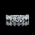 3/4ctw Prong Round Half Eternity Band