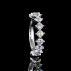 3/4ctw Prong Round Half Eternity Band