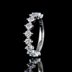 3/4ctw Prong Round Half Eternity Band