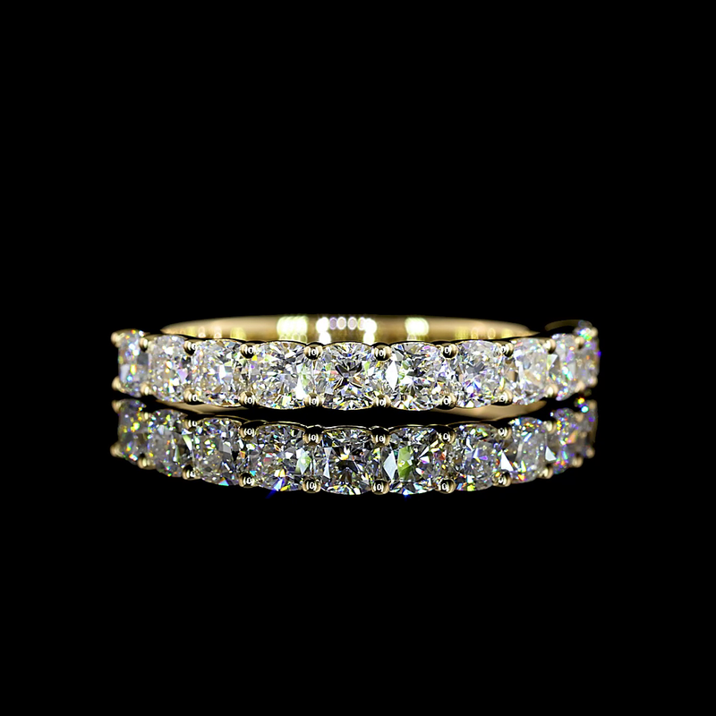 1ctw Prong Cushion Half Eternity Band