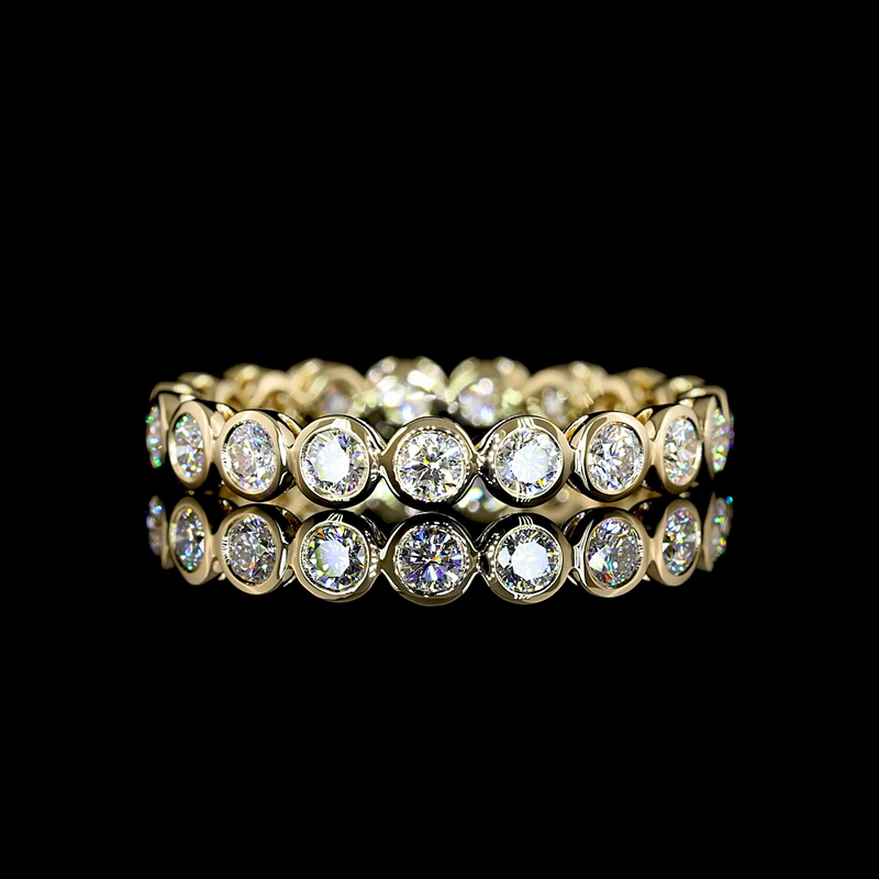 3/4ctw Bezel Round Eternity Band