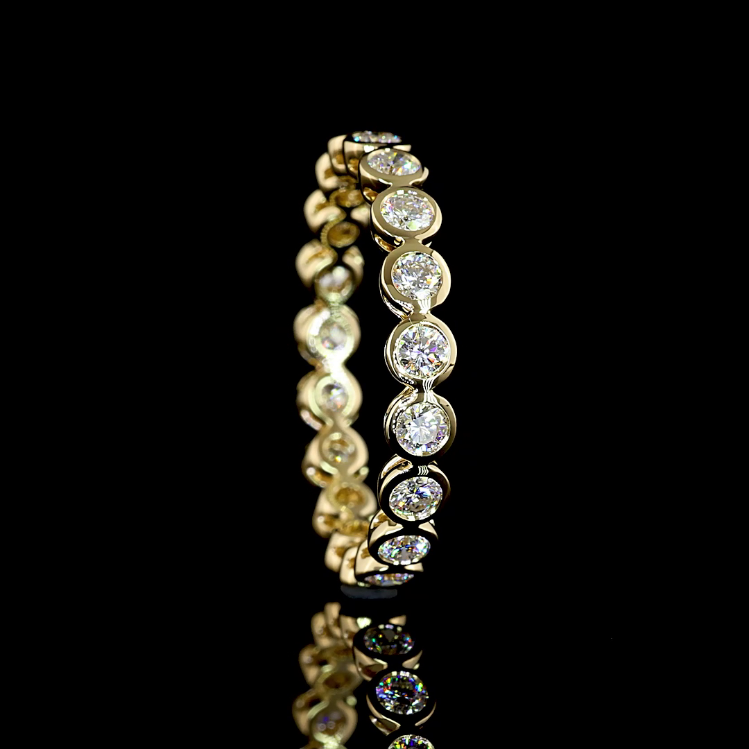 3/4ctw Bezel Round Eternity Band