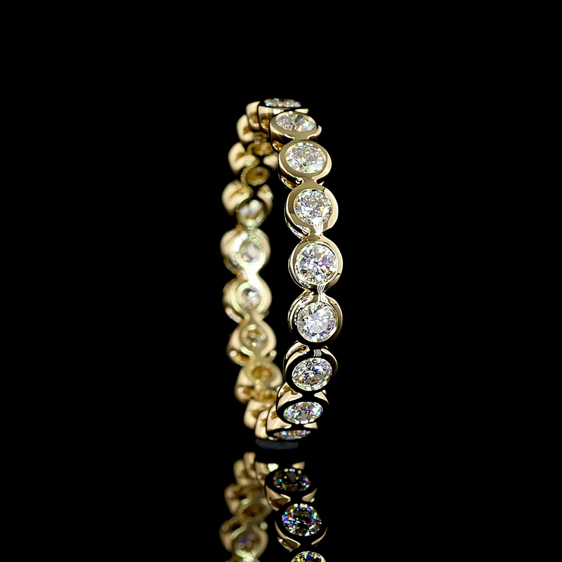 3/4ctw Bezel Round Eternity Band