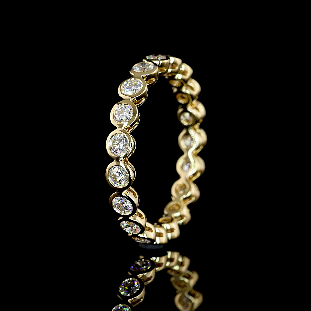 3/4ctw Bezel Round Eternity Band