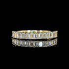 1ctw Prong Emerald 3/4 Eternity Band