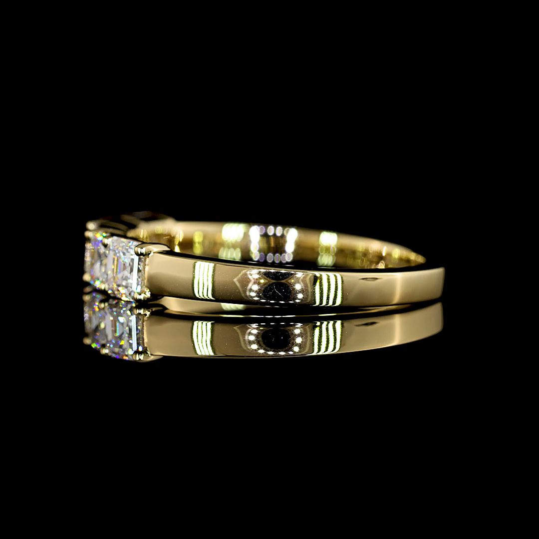 2ctw Prong Asscher Five Stone Band