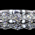 3/4ctw Prong Round 3/4 Eternity Band