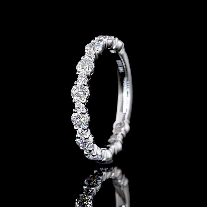 3/4ctw Prong Round 3/4 Eternity Band