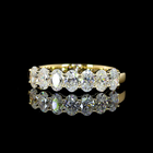 1ctw Prong Oval Seven Stone Band