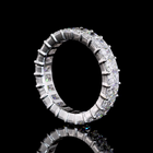 4ctw Radiant Prong Diamond Eternity Band