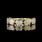 2-1/2ctw Prong East West Step Marquise Seven Stone Band