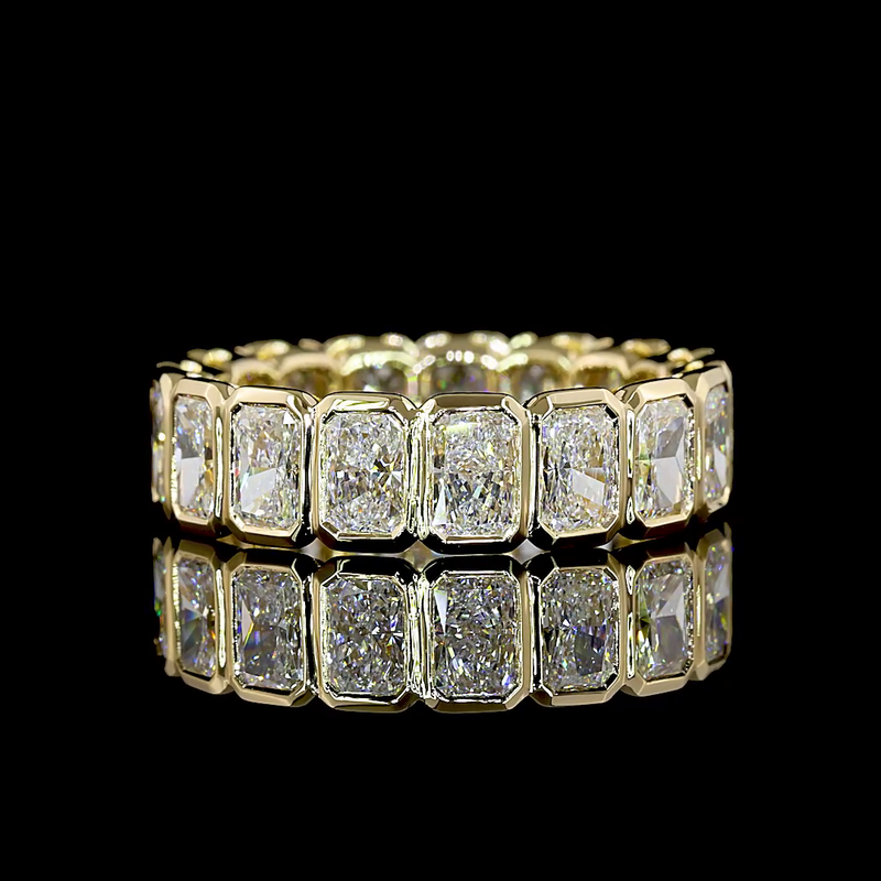 5ctw Radiant Bezel Diamond Eternity Band