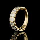 3ctw Radiant Bezel Diamond 3/4 Eternity Band