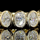 3ctw Oval Bezel Diamond 3/4 Eternity Band