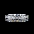 1/2ctw U Prong Round Half Eternity Band