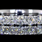 1/2ctw U Prong Round Half Eternity Band