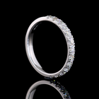 1/2ctw U Prong Round Half Eternity Band