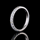 1/2ctw U Prong Round Half Eternity Band