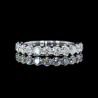 1ctw U Prong Round Half Eternity Band