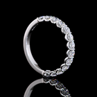 1ctw U Prong Round Half Eternity Band