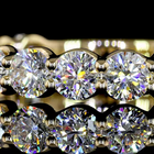 2ctw U Prong Round 3/4 Eternity Band
