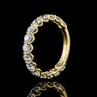 2ctw U Prong Round 3/4 Eternity Band