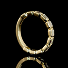 5ctw Bezel East West Emerald 3/4 Eternity Band