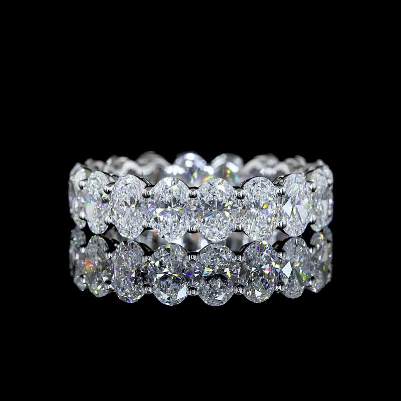 5ctw Oval Prong Diamond Eternity Band
