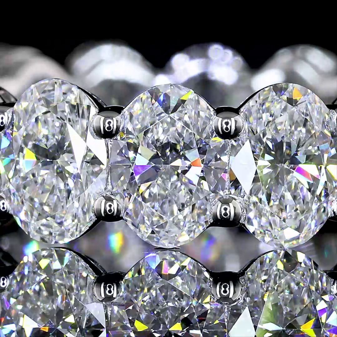 5ctw Oval Prong Diamond Eternity Band