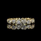 2-1/4ctw Bezel Heart Eternity Band