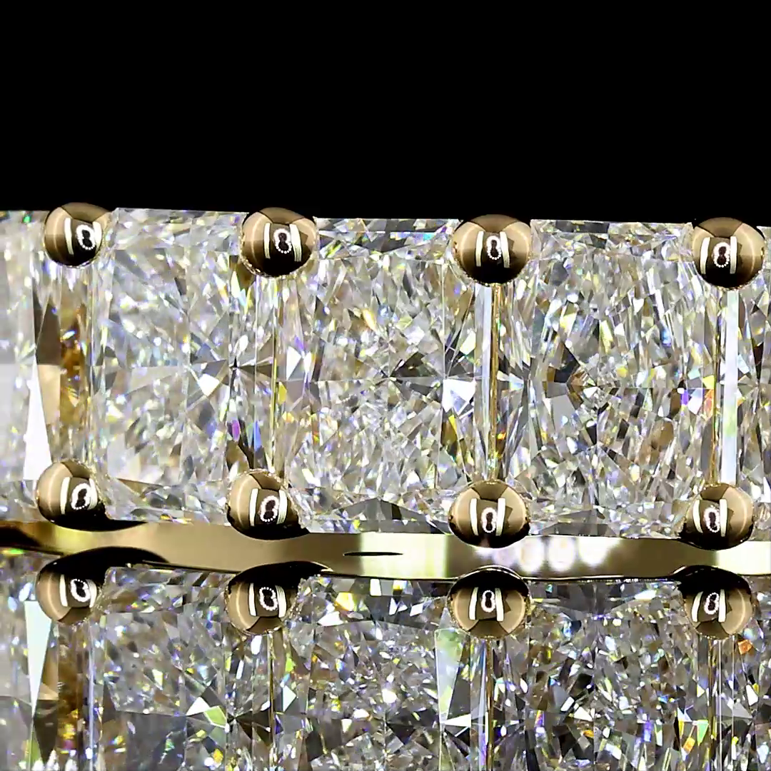 2ctw Prong Radiant Five Stone Band